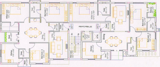 Floor Plan of RR Vasantham in RS Puram, Coimbatore - Image 237940