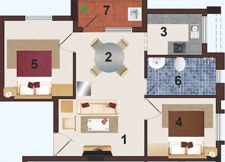 2 BHK Flat in Sreevatsa Urban Village in Saravanampatti, Coimbatore - Image 839805
