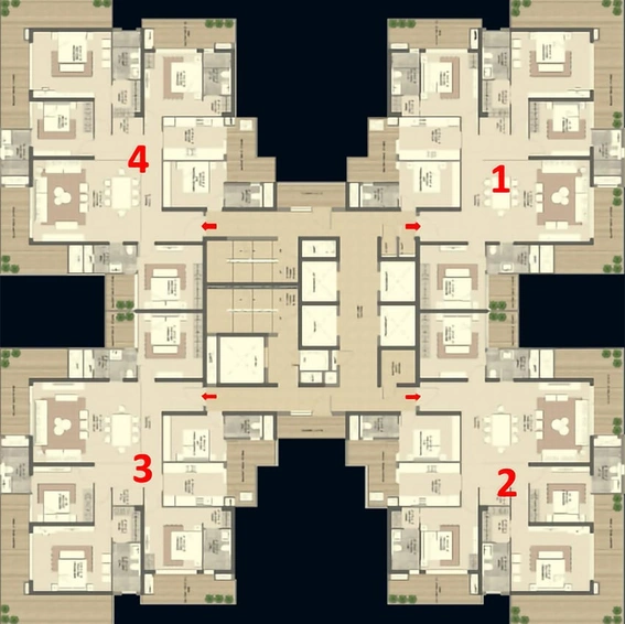 Floor Plan of Hero Homes The Palatial in Sector 104, Gurgaon - Image 236911