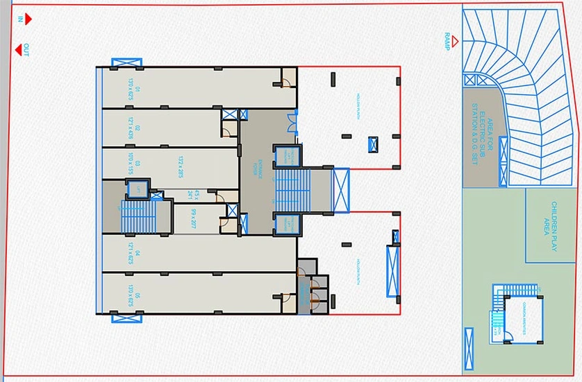 Master Plan of Parshwa RJ Pashmina in Chandkheda, Ahmedabad - Image 265867