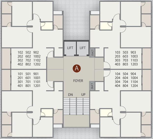 Floor Plan of Devasya Gold Plus in Nikol, Ahmedabad - Image 262698
