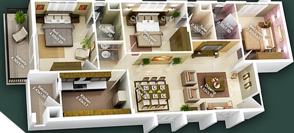 3 BHK Flat in Yasoram The Abode in Ernakulam, Kochi - Image 857379