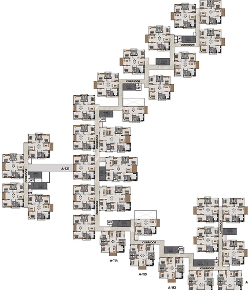 Floor Plan of Casagrand Evon in Kompally, Hyderabad - Image 225797