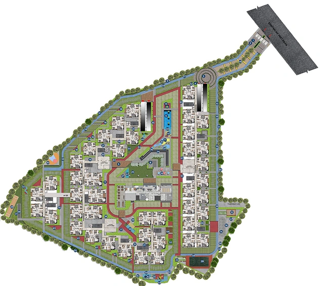 Master Plan of Casagrand Evon in Kompally, Hyderabad - Image 225796