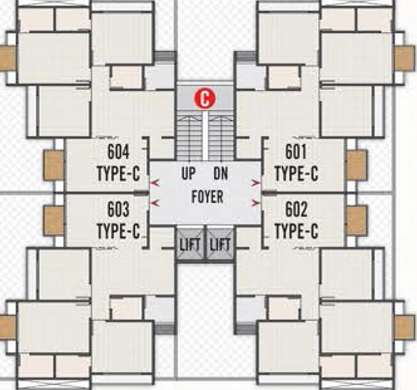 Floor Plan of Aamrakunj Ayan in Chandkheda, Ahmedabad - Image 259683