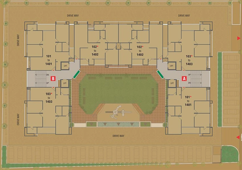 Master Plan of Dev Vihaan in Motera, Ahmedabad - Image 270664