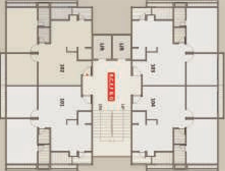Floor Plan of Vihaan Narayan Exotica in Memnagar, Ahmedabad - Image 271304