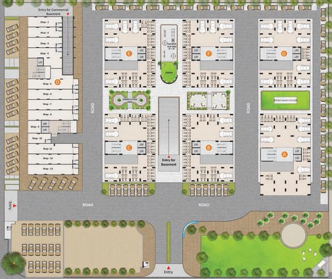 Master Plan of Vihaan Narayan Exotica in Memnagar, Ahmedabad - Image 271303