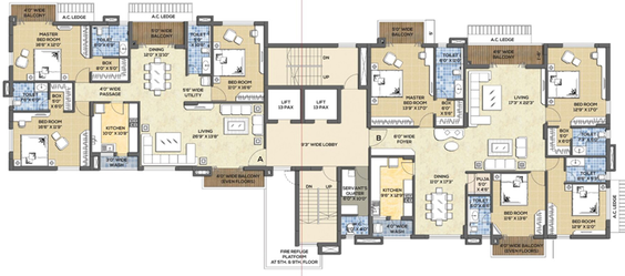 Floor Plan of Ilika The Empire in Morabadi, Ranchi - Image 259413