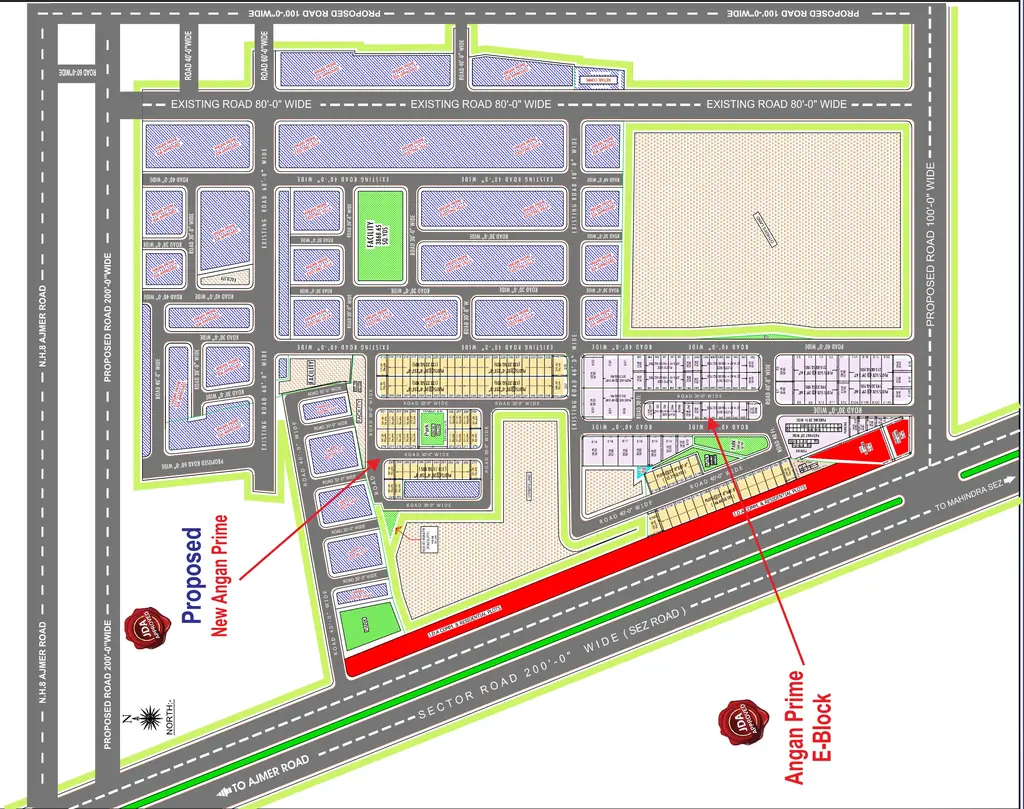 Master Plan of Rudra Aangan Prime New in Ajmer Road, Jaipur - Image 313497