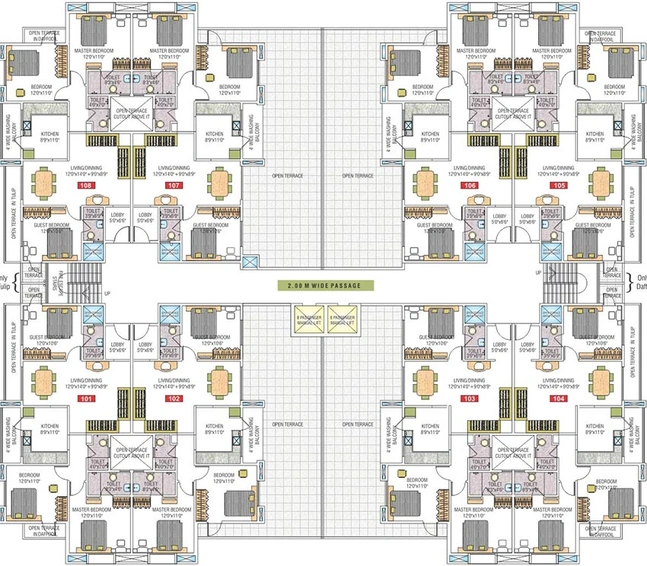Floor Plan of KKA Lifestyle in Kachimet, Nagpur - Image 226933