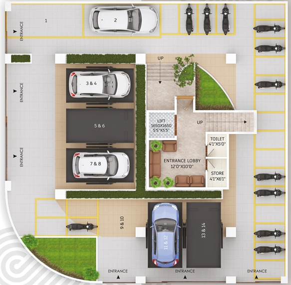 Master Plan of Archi Swarnim Residences in Nandanvan, Nagpur - Image 246842