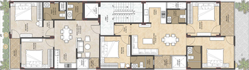 Floor Plan of Ananya Dream Tulip Residency in Raja Park, Jaipur - Image 266052