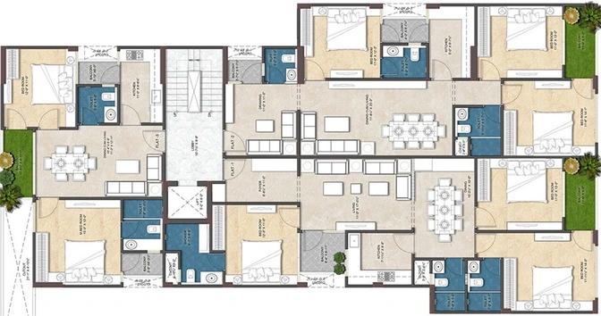 Floor Plan of Ananya Prakash Nilayam in Adarsh Nagar, Jaipur - Image 266516