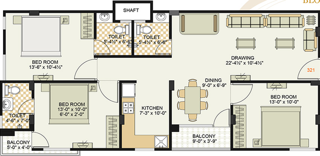 3 BHK Flat in DND Royale Platinum in Jagatpura, Jaipur - Image 850317