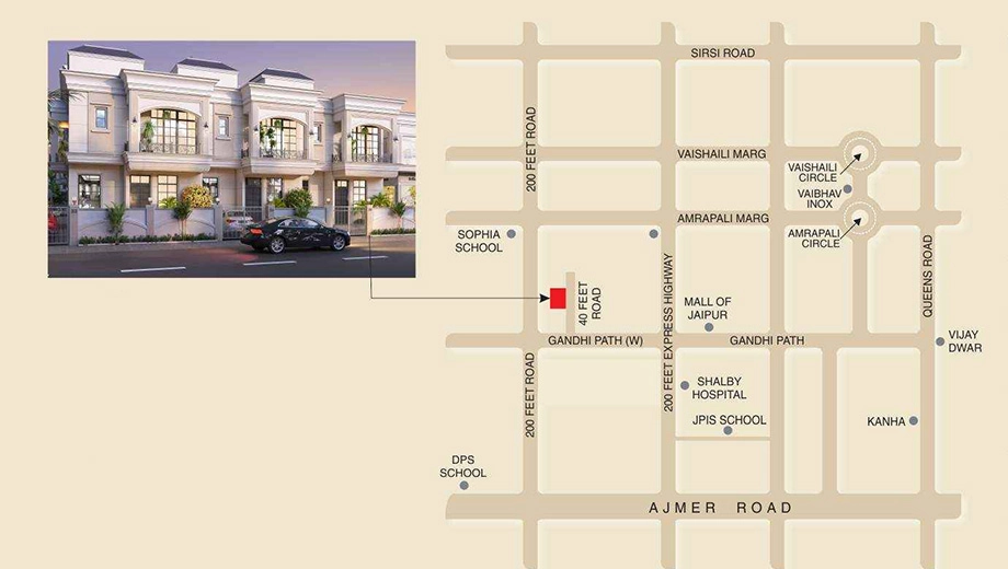 Location of Krishna Prime Villas - Image 392198