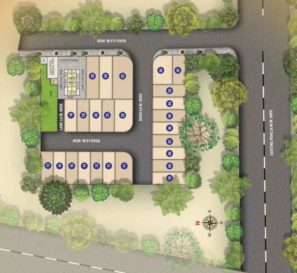 Master Plan of Krishna Prime Villas in Vaishali Nagar, Jaipur - Image 392199