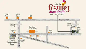Location of Shri Parasnath Himanshu Mega City - Image 248610