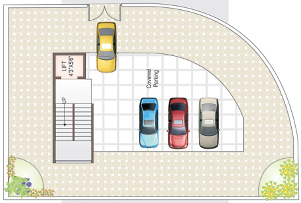 Master Plan of Yashshree Anand Tower in Somalwada, Nagpur - Image 251477