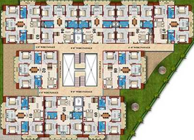 Floor Plan of Shri Balaji Shri Sai Dham in Nishat Ganj, Lucknow - Image 248098