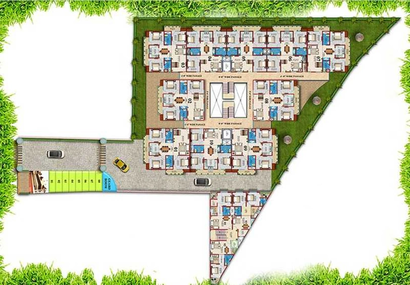 Master Plan of Shri Balaji Shri Sai Dham in Nishat Ganj, Lucknow - Image 248097