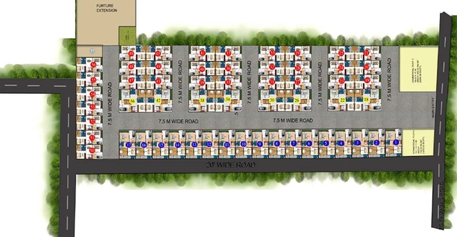 Master Plan of Grah Enclave in Bijnor Road, Lucknow - Image 248642