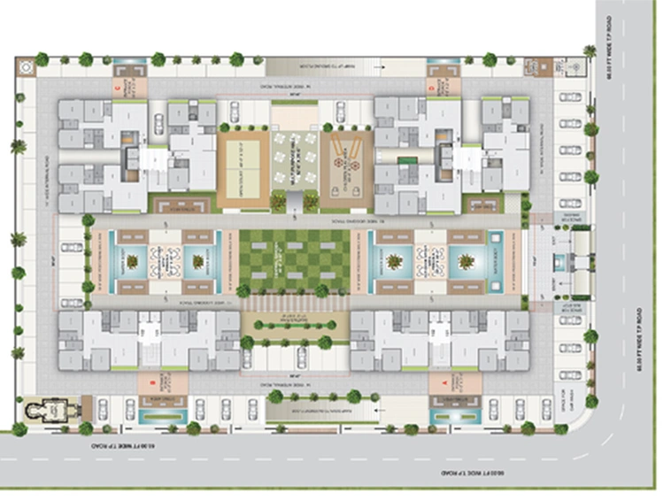 Master Plan of White Wings Bellacasaa in Canal Road, Surat - Image 254502