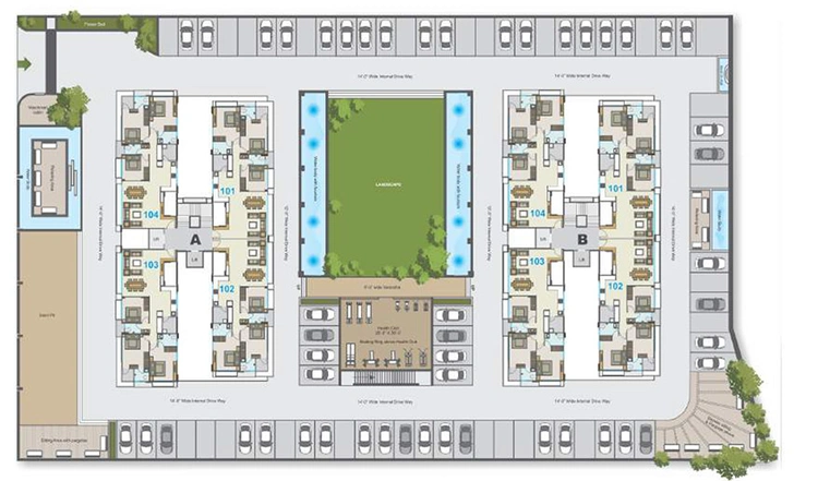 Master Plan of White Wings Flamingo in Bhimrad, Surat - Image 253910
