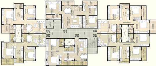 Floor Plan of Raut Shiwani Pride in Shankarpur, Nagpur - Image 251311