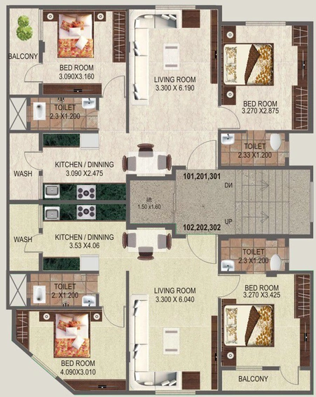 Floor Plan of Raut Shiwani 6 in Manish Nagar, Nagpur - Image 251228