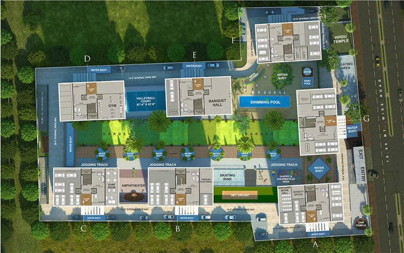 Master Plan of Milestone 7 Heaven in Vesu, Surat - Image 253029