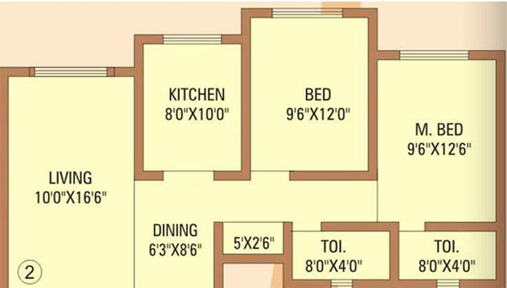 2 BHK Flat in Agarwal Gokul Solitaire in Virar West, Palghar - Image 835107