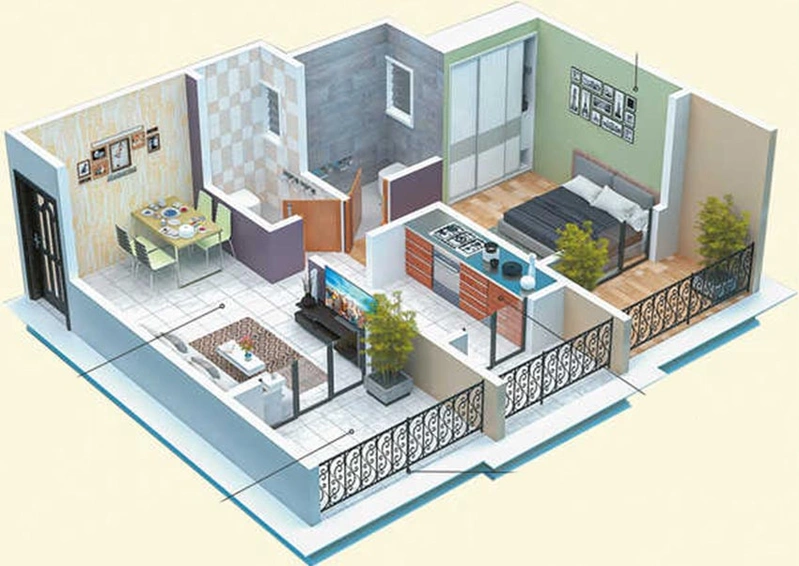 1 BHK Flat in Nine Star Pride in Saphale West, Palghar - Image 834785