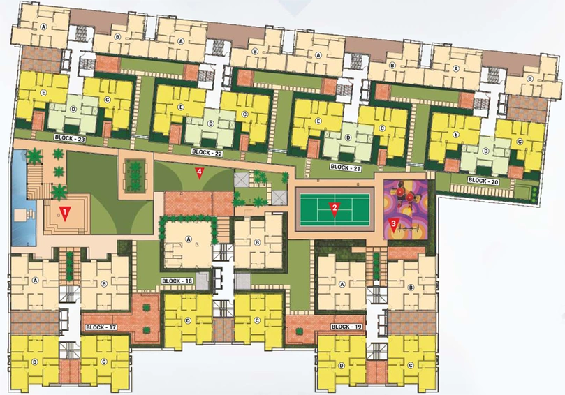 Master Plan of DTC Southern Heights in Joka, Kolkata - Image 257145