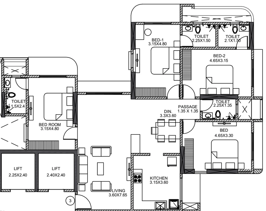4 BHK Flat in Thakur Jewel in Kandivali East, Mumbai - Image 880925