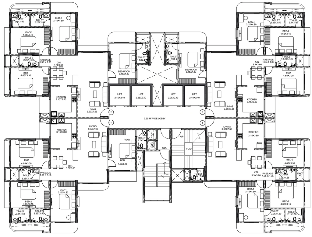 Floor Plan of Thakur Jewel in Kandivali East, Mumbai - Image 336832