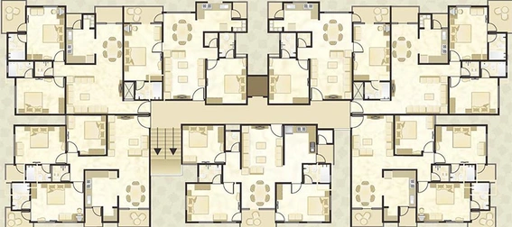 Floor Plan of Classic Homes in Makarba, Ahmedabad - Image 262610