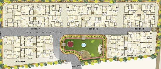 Master Plan of Classic Homes in Makarba, Ahmedabad - Image 262609