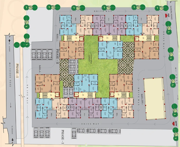 Master Plan of Prabha Clubtown Gardens in BT Road, Kolkata - Image 257916