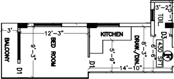 1 BHK Flat in Kappa Enclave in Chinar Park, Kolkata - Image 848244