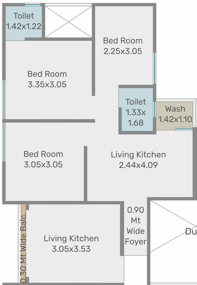 3 BHK Flat in Sundaram Highlife in Waghodia Road, Vadodara - Image 850116
