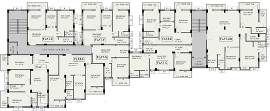 Floor Plan of Kappa Nova in Chinar Park, Kolkata - Image 257681