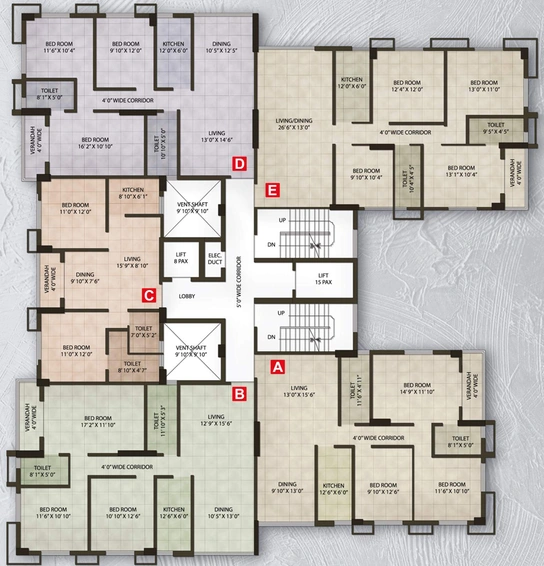 Floor Plan of Martin Impala in Lake Town, Kolkata - Image 257753