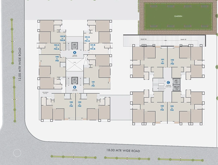 Master Plan of Bhavans The RB Capital in Waghodia Road, Vadodara - Image 263004