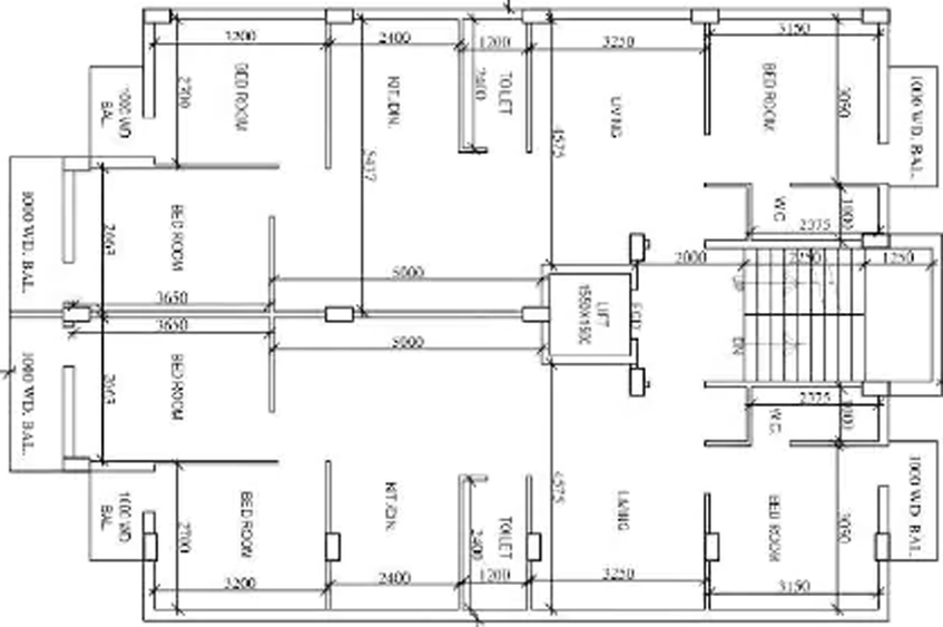 Floor Plan of Shree Bloom Tale in New Town, Kolkata - Image 258095