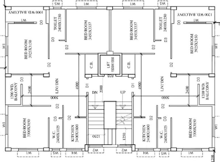 Floor Plan of Shree Giriraj Kunj in New Town, Kolkata - Image 258161