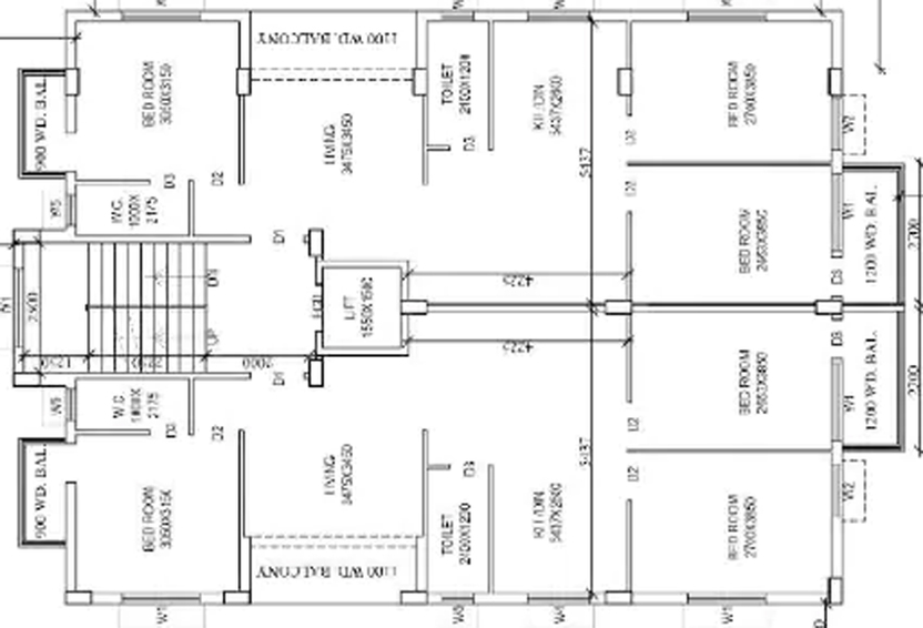 Floor Plan of Shree Udiyaman in New Town, Kolkata - Image 258315