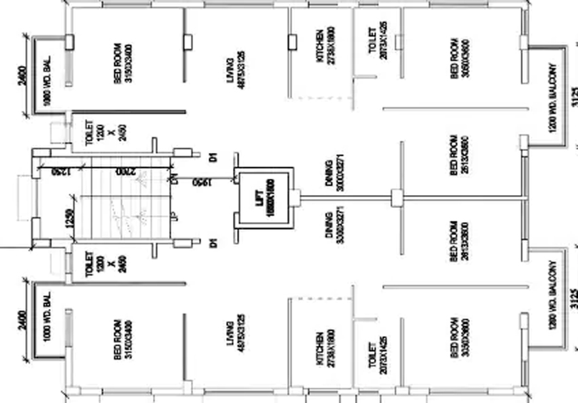 Floor Plan of Shree Naman in New Town, Kolkata - Image 258207