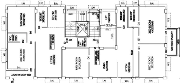 Floor Plan of Shree Sai Parivar in New Town, Kolkata - Image 258224