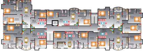 Floor Plan of Kanishka Vidyanand Maheshwari Complex in Saguna More, Patna - Image 246426